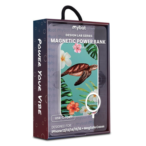 MyBat Design Lab 5000mAh Magnetic Wireless Power Bank - White - Hawaiian Sea Turtle - MPBBAT132-WH-380-9.jpg