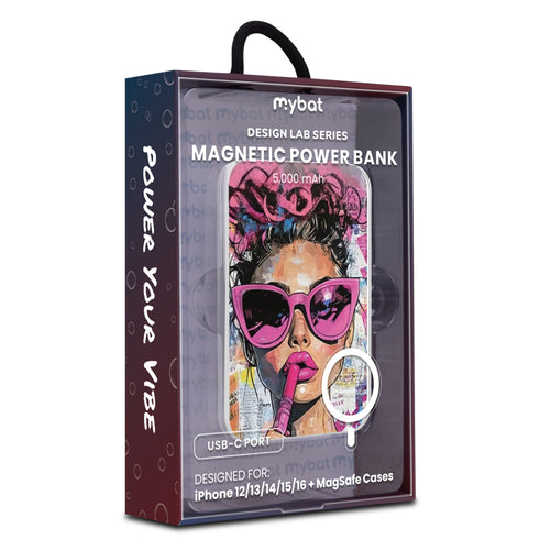 MyBat Design Lab 5000mAh Magnetic Wireless Power Bank - White - Graffiti Girl - MPBBAT132-WH-383-9.jpg