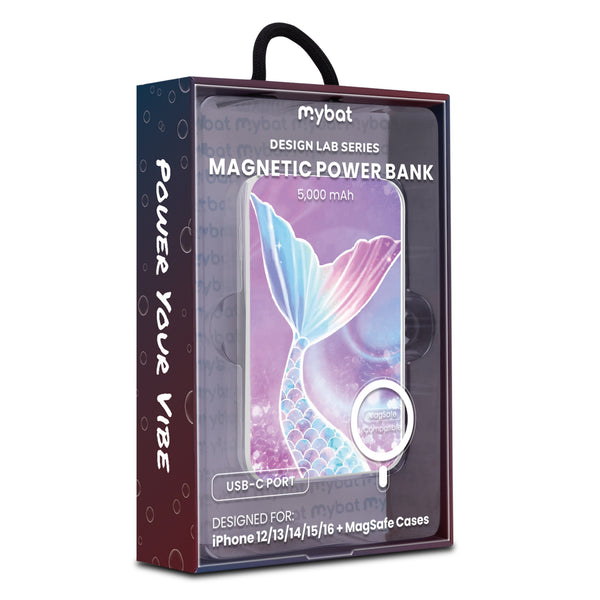 MyBat Design Lab 5000mAh Magnetic Wireless Power Bank - White - Mermaid Tail - MPBBAT132-WH-456-9.jpg