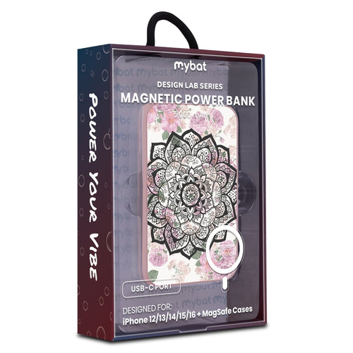 MyBat Design Lab 5000mAh Magnetic Wireless Power Bank - Pink - Mandala - MPBBAT133-PK-113-9.jpg