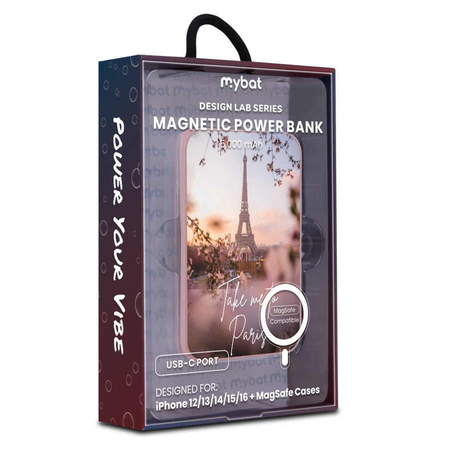 MyBat Design Lab 5000mAh Magnetic Wireless Power Bank - Pink - Take Me to Paris - MPBBAT133-PK-390-9.jpg