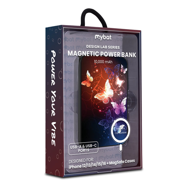 MyBat Design Lab 10000mAh Magnetic Wireless Power Bank - Black - Neon Butterflies - MPBBAT141-BK-022-9.jpg