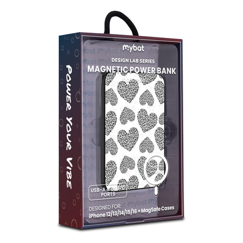 MyBat Design Lab 10000mAh Magnetic Wireless Power Bank - Black - Leopard Print Hearts - MPBBAT141-BK-098-9.jpg