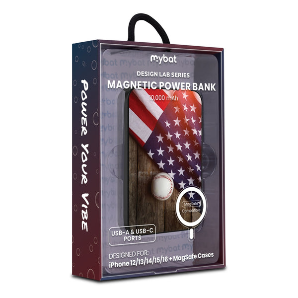 MyBat Design Lab 10000mAh Magnetic Wireless Power Bank - Black - Patriotic Pitch - MPBBAT141-BK-172-9.jpg