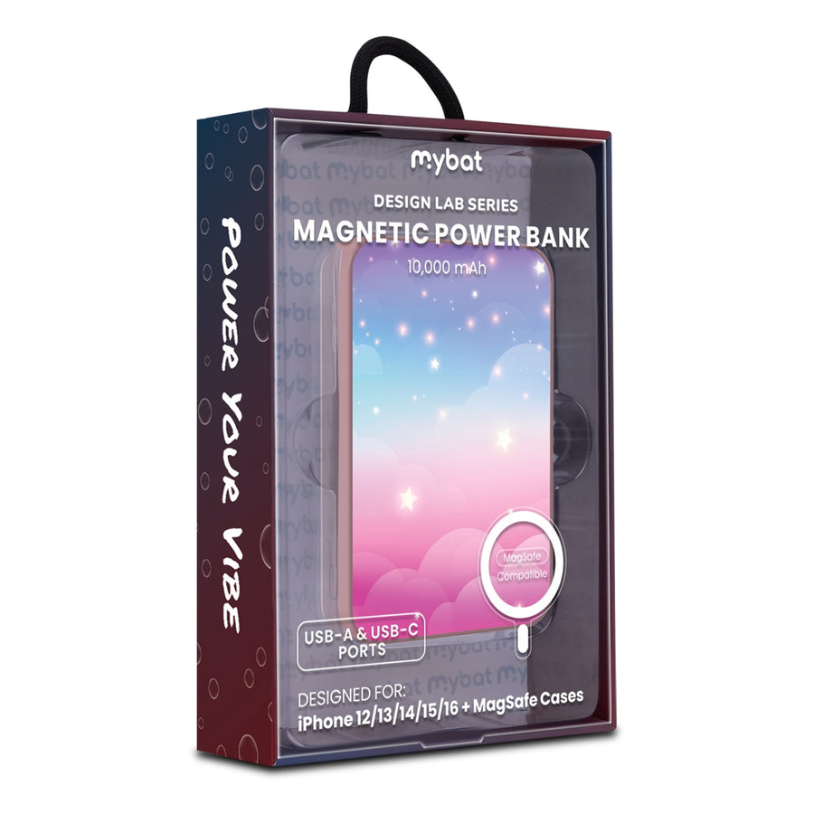 MyBat Design Lab 10000mAh Magnetic Wireless Power Bank - Pink - Clouds & Stars - MPBBAT143-PK-110-9.jpg