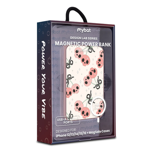 MyBat Design Lab 10000mAh Magnetic Wireless Power Bank - Pink - Cherry Skulls - MPBBAT143-PK-408-9.jpg