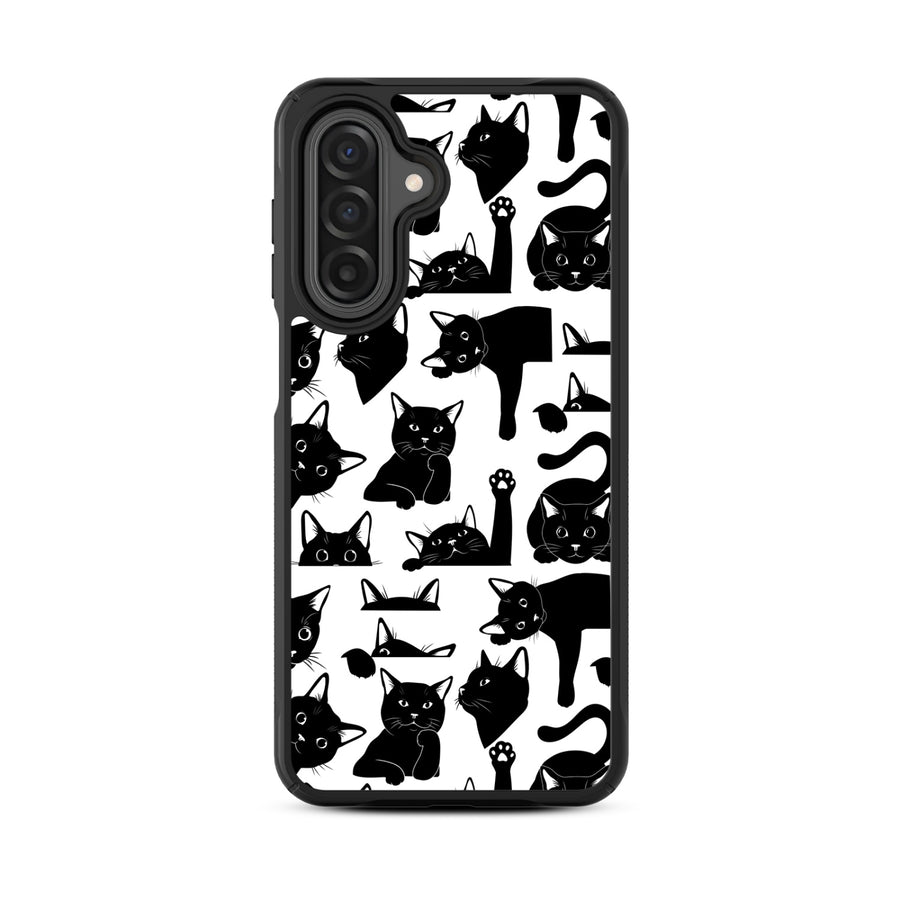MyBat Design Lab Series Case for Samsung Galaxy A17 5G / A16 5G - Black Cats - MSA175GCSLESMP017-3.jpg