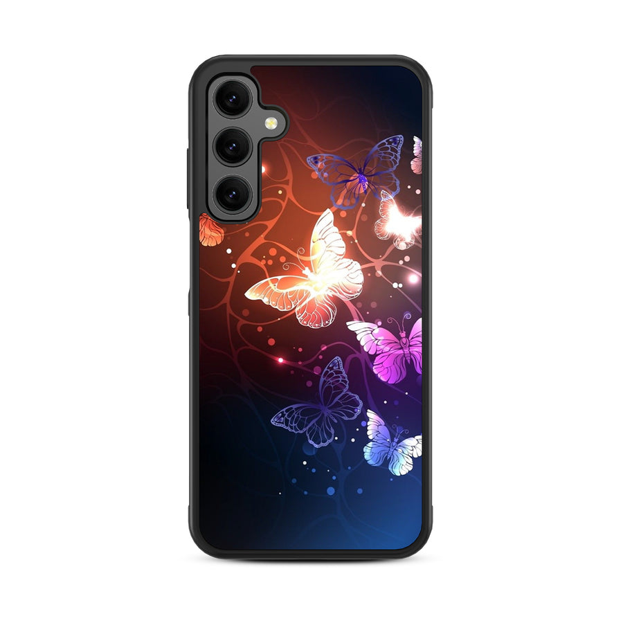 MyBat Design Lab Series Case for Samsung Galaxy A25 5G - Neon Butterflies - MSA255GCSLESM022-3.jpg