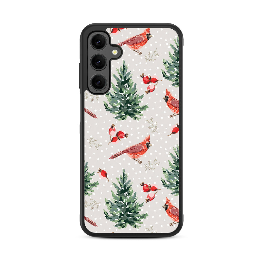 MyBat Design Lab Series Case for Samsung Galaxy A25 5G - Winter Cardinals - MSA255GCSLESM298-3.jpg