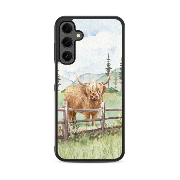 MyBat Design Lab Series Case for Samsung Galaxy A25 5G - Highland Cow - MSA255GCSLESM470-3.jpg