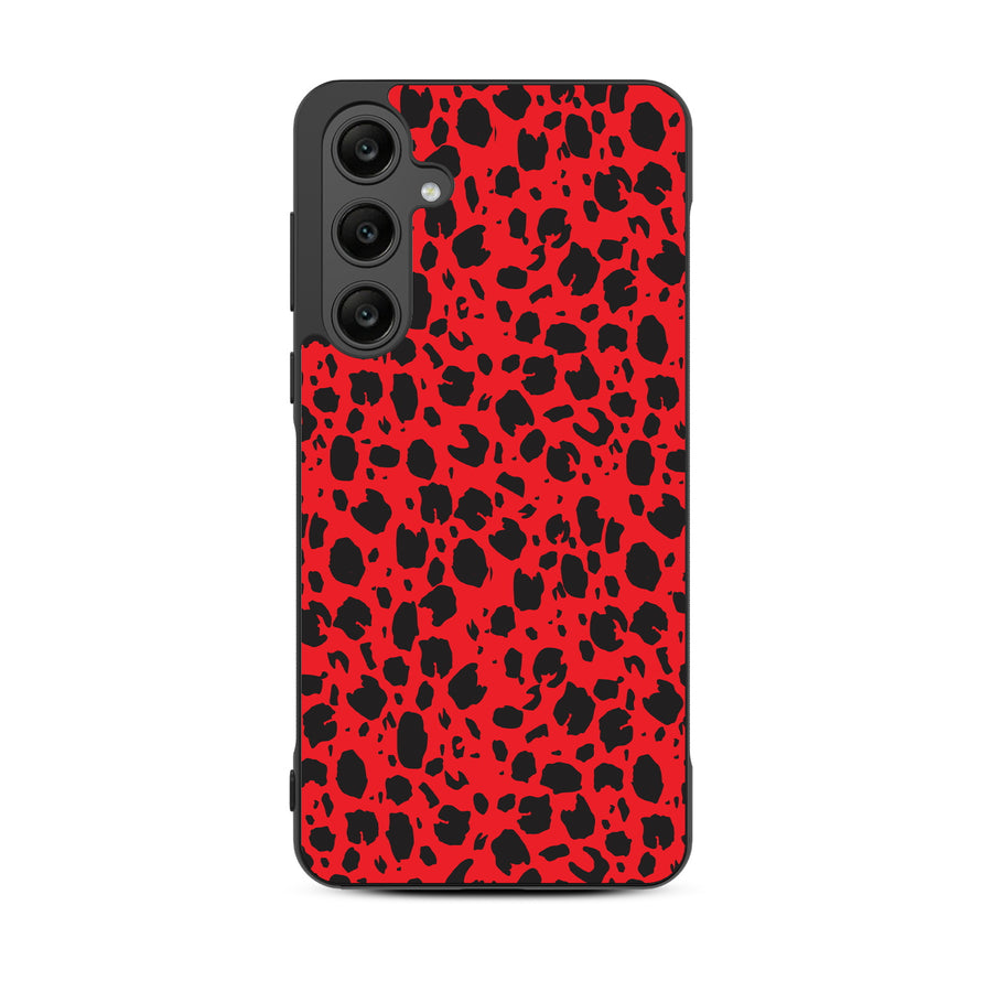 MyBat Design Lab Series Case for Samsung Galaxy A35 5G - Red Leopard Print - MSA355GCSLESM008-3.jpg