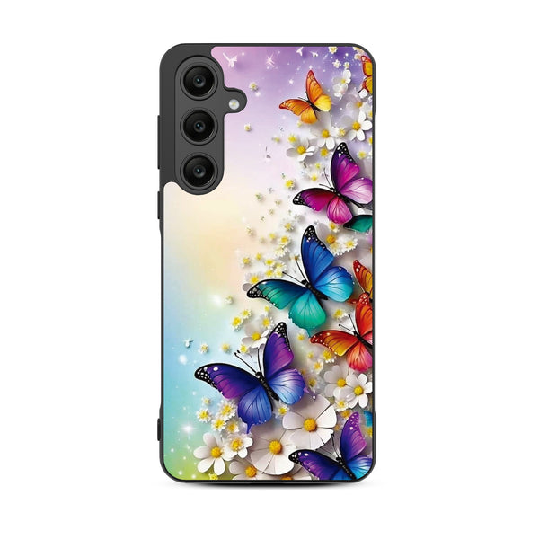MyBat Design Lab Series Case for Samsung Galaxy A35 5G - Rainbow Butterflies - MSA355GCSLESM187-3.jpg