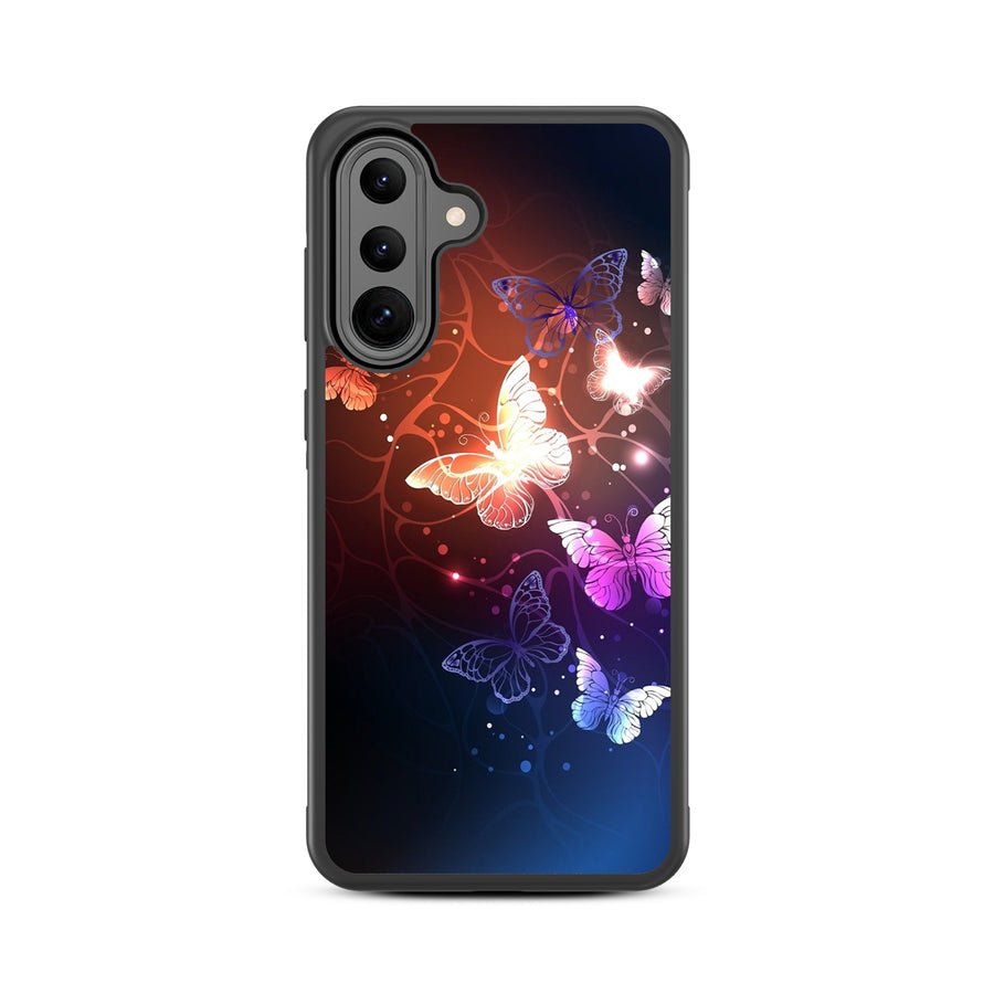 MyBat Design Lab Series Case for Samsung Galaxy A36 5G - Neon Butterflies - MSA365GCSLESM022-3.jpg