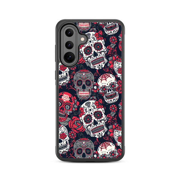 MyBat Design Lab Series Case for Samsung Galaxy A36 5G - Sugar Rose Skulls - MSA365GCSLESM418-3.jpg