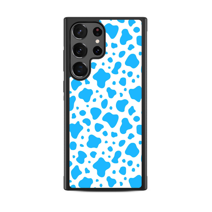 MyBat Design Lab Series Case for Samsung Galaxy S24 Ultra - Blue Cow Print - MSS24UCSLESM016-3.jpg