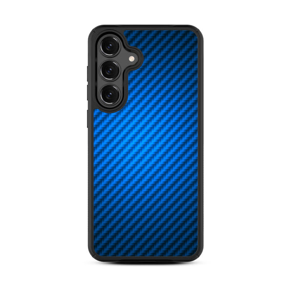 MyBat Design Lab Series Case for Samsung Galaxy S25 Fan Edition - Blue Carbon Fiber - MSS25FECSLESMP084-3.jpg