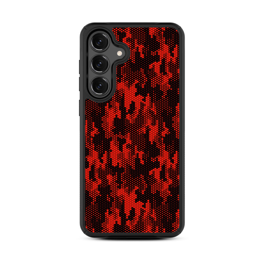 MyBat Design Lab Series Case for Samsung Galaxy S25 Fan Edition - Red Digital Camouflage - MSS25FECSLESMP086-3.jpg