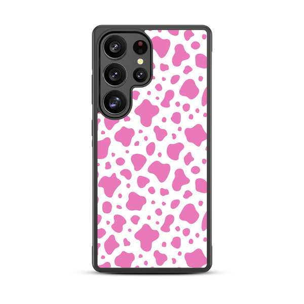 MyBat Design Lab Series Case for Samsung Galaxy S25 Ultra - Pink Cow Print - MSS25UCSLESM015-3.jpg
