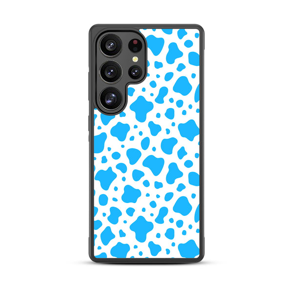 MyBat Design Lab Series Case for Samsung Galaxy S25 Ultra - Blue Cow Print - MSS25UCSLESM016-3.jpg