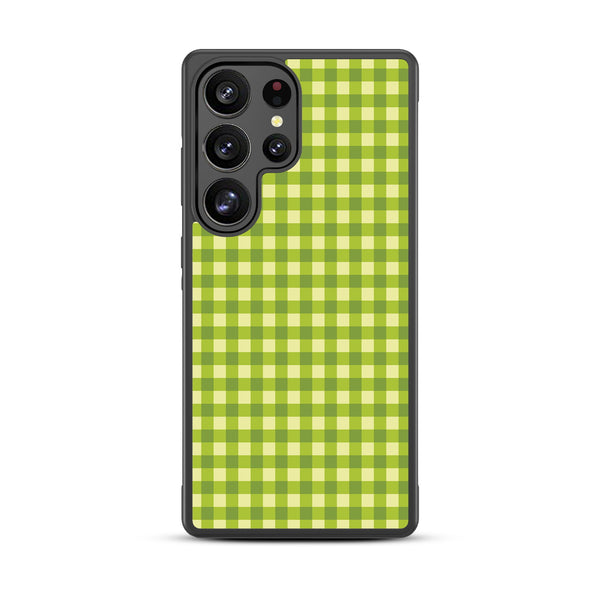 MyBat Design Lab Series Case for Samsung Galaxy S25 Ultra - Green Gingham - MSS25UCSLESM476-3.jpg