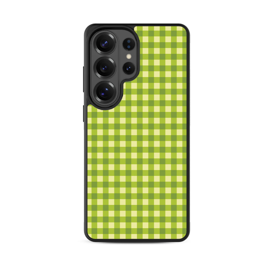 MyBat Design Lab Series Case for Samsung Galaxy S26 Ultra - Green Gingham - MSS26UCSLESM476-3.jpg