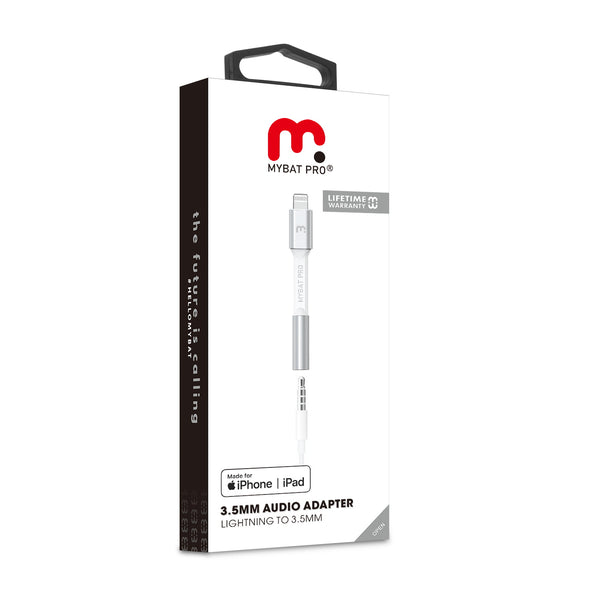 MyBat Pro MFi Lightning Connector to 3.5mm Adapter - White - RCBFL3MN38W08-10.jpg