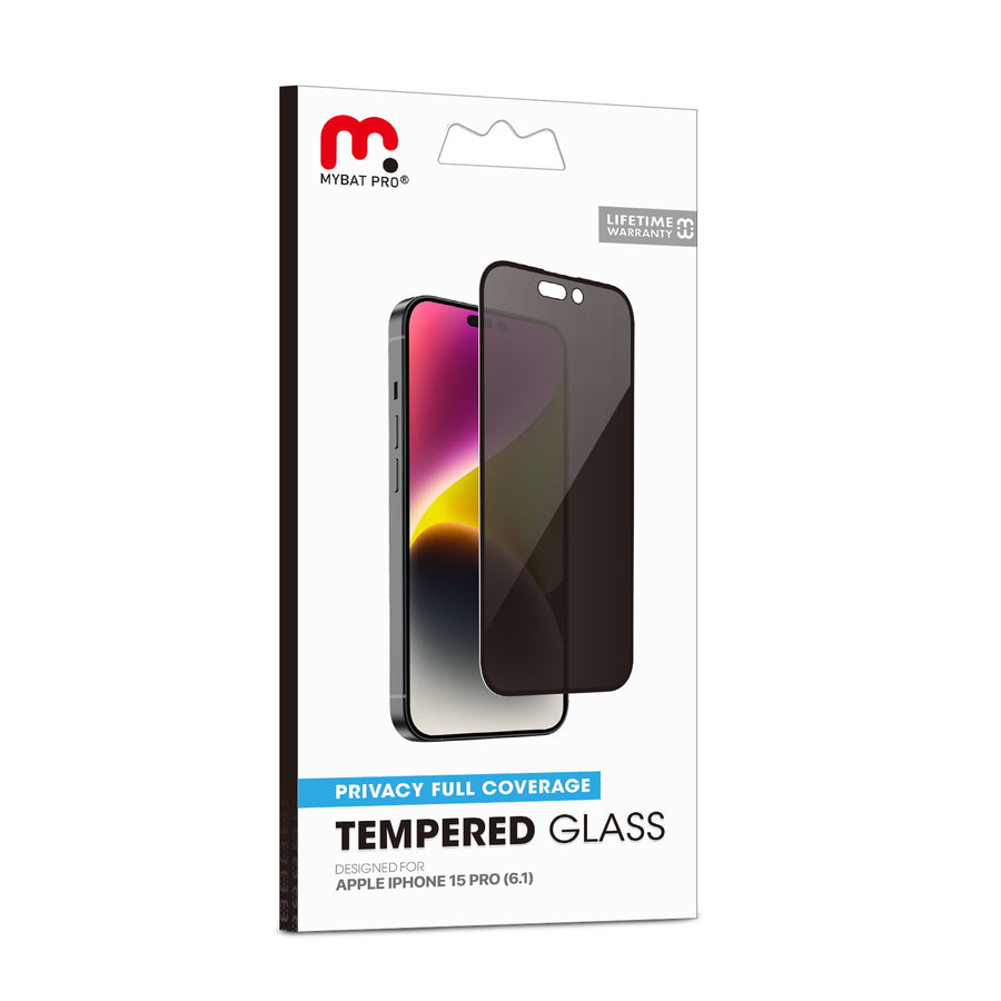 MyBat Pro Privacy Full Coverage Tempered Glass Screen Protector for Apple iPhone 15 Pro - Black - RIP15PSCF111-7.jpg
