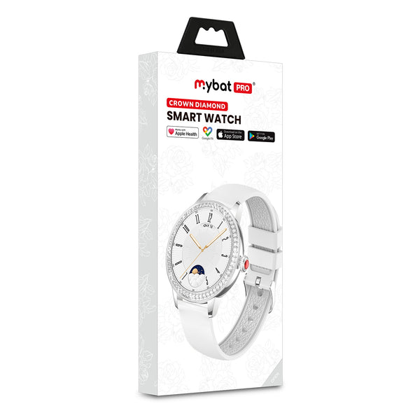 MyBat Pro Crown Diamond Smart Watch - Silver - RWDSW051-9.jpg